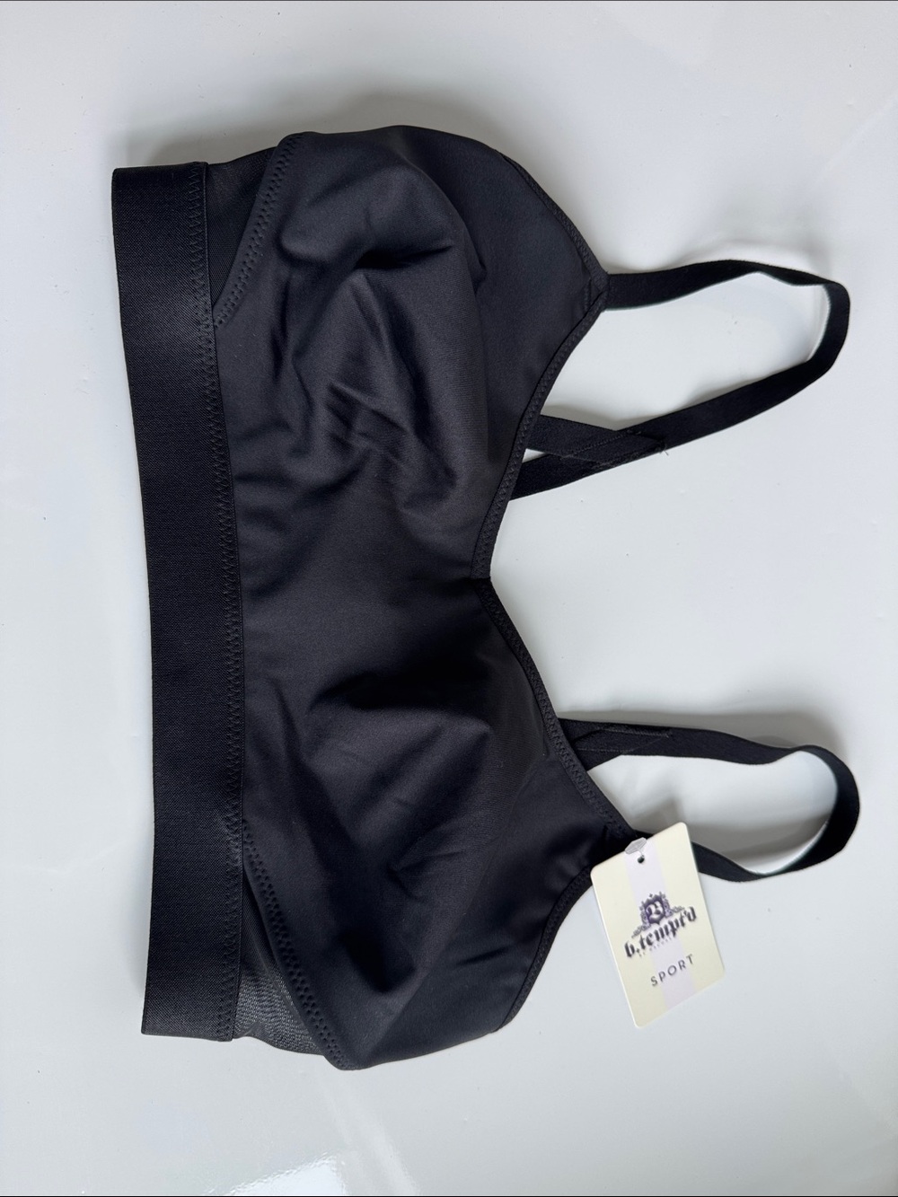 Everyday Black Sports Bra with Light Support